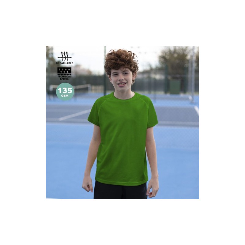 T-Shirt Sportif Enfant Personnalisé - Tecnic Dinamic Matières : polyester Taille textile : 4/5 ans Couleurs : noir objet promo p