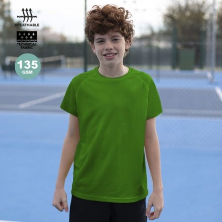 T-Shirt Sportif Enfant Personnalisé - Tecnic Dinamic Matières : polyester Taille textile : 4/5 ans Couleurs : noir objet promo p