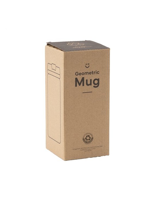 Geometric Mug RCS Recycled Steel 280 ml gobelet iso