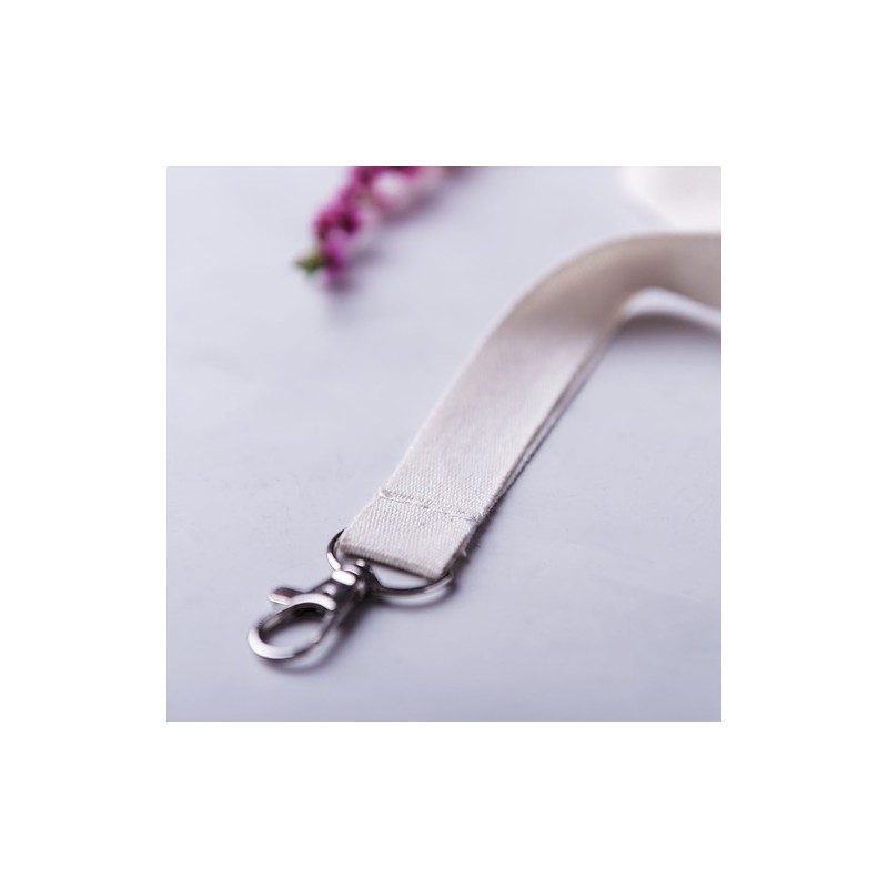 Lanyard Éco-Friendly Personnalisé en Coton - Mirok, Objet Publicitaire Pas Cher Matières : coton marquage laser ultra précis