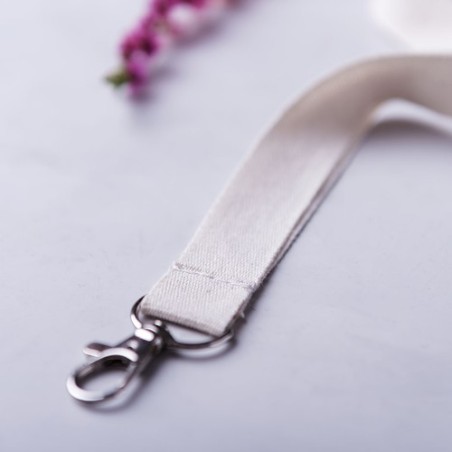 Lanyard Éco-Friendly Personnalisé en Coton - Mirok, Objet Publicitaire Pas Cher Matières : coton marquage laser ultra précis