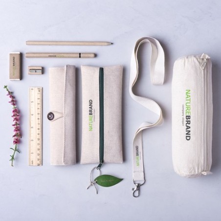 Lanyard Éco-Friendly Personnalisé en Coton - Mirok, Objet Publicitaire Pas Cher Matières : coton livraison express 24h 48h