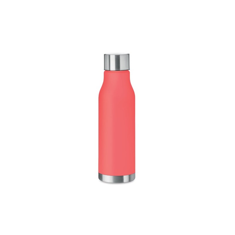 Bouteille Éco-responsable en RPET 600ml Personnalisée GLACIER Matières : PET recyclé Couleurs : rouge transparent