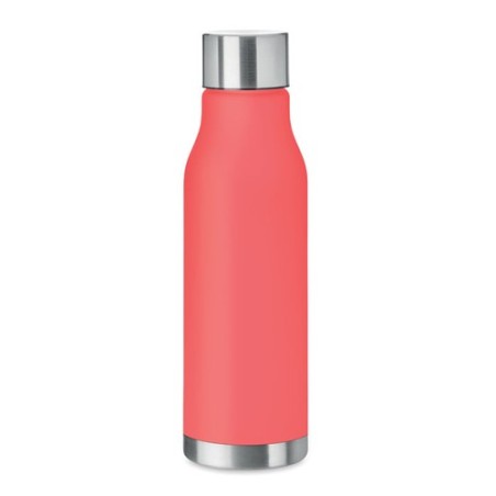 Bouteille Éco-responsable en RPET 600ml Personnalisée GLACIER Matières : PET recyclé Couleurs : rouge transparent