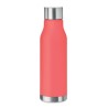 Bouteille Éco-responsable en RPET 600ml Personnalisée GLACIER Matières : PET recyclé Couleurs : rouge transparent