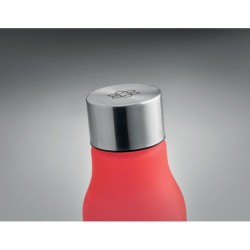 Bouteille Éco-responsable en RPET 600ml Personnalisée GLACIER Matières : PET recyclé Couleurs : rouge transparent marquage laser