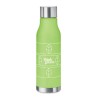 Bouteille Éco-responsable en RPET 600ml Personnalisée GLACIER Matières : PET recyclé Couleurs : vert citron transparent livraiso