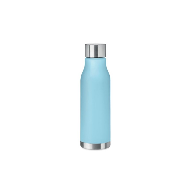 Bouteille Éco-responsable en RPET 600ml Personnalisée GLACIER Matières : PET recyclé Couleurs : bleu clair transparent marquage 