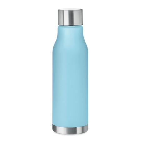 Bouteille Éco-responsable en RPET 600ml Personnalisée GLACIER Matières : PET recyclé Couleurs : bleu clair transparent marquage 