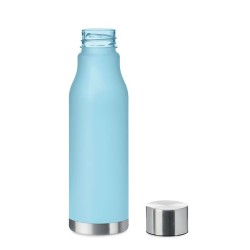 Bouteille Éco-responsable en RPET 600ml Personnalisée GLACIER Matières : PET recyclé Couleurs : bleu clair transparent objet pro