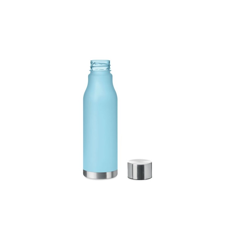 Bouteille Éco-responsable en RPET 600ml Personnalisée GLACIER Matières : PET recyclé Couleurs : bleu clair transparent objet pro