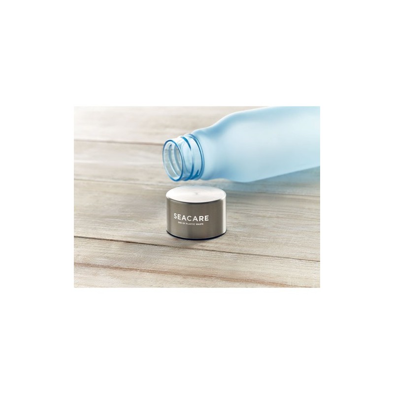 Bouteille Éco-responsable en RPET 600ml Personnalisée GLACIER Matières : PET recyclé Couleurs : bleu clair transparent goodies p