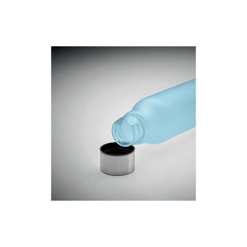 Bouteille Éco-responsable en RPET 600ml Personnalisée GLACIER Matières : PET recyclé Couleurs : bleu clair transparent accessoir