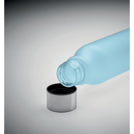 Bouteille Éco-responsable en RPET 600ml Personnalisée GLACIER Matières : PET recyclé Couleurs : bleu clair transparent accessoir