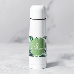 Bouteille Isotherme Personnalisable Cleikon Matières : acier inoxydable Couleurs : blanc cadeau entreprise pas cher