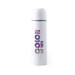 Bouteille Isotherme Personnalisable Cleikon Matières : acier inoxydable Couleurs : blanc goodies publicitaire événementiel