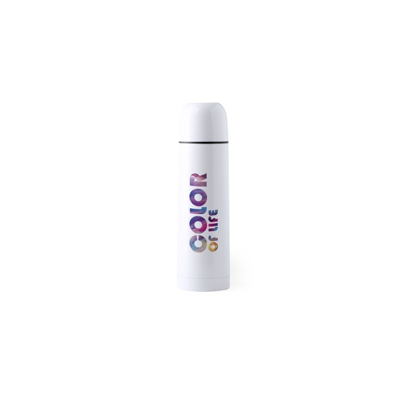 Bouteille Isotherme Personnalisable Cleikon Matières : acier inoxydable Couleurs : blanc goodies publicitaire événementiel