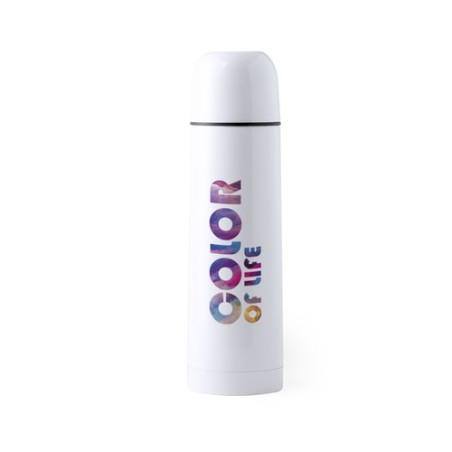 Bouteille Isotherme Personnalisable Cleikon Matières : acier inoxydable Couleurs : blanc goodies publicitaire événementiel