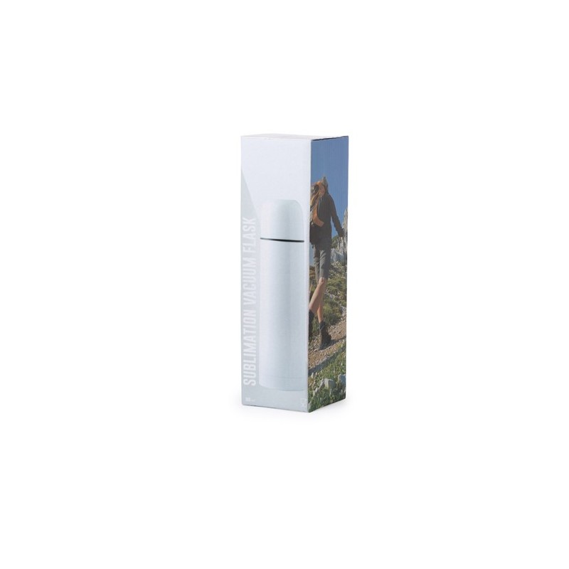 Bouteille Isotherme Personnalisable Cleikon Matières : acier inoxydable Couleurs : blanc impression haute définition