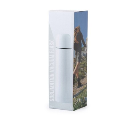 Bouteille Isotherme Personnalisable Cleikon Matières : acier inoxydable Couleurs : blanc marquage laser ultra précis