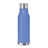 Bouteille Éco-responsable en RPET 600ml Personnalisée GLACIER Matières : PET recyclé Couleurs : bleu royal impression haute défi