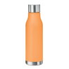 Bouteille Éco-responsable en RPET 600ml Personnalisée GLACIER Matières : PET recyclé Couleurs : orange transparent goodies publi