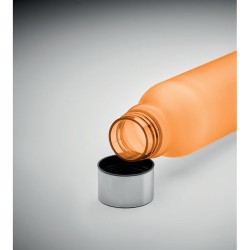 Bouteille Éco-responsable en RPET 600ml Personnalisée GLACIER Matières : PET recyclé Couleurs : orange transparent marquage coul