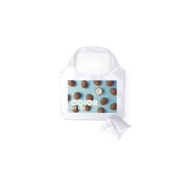 Sac Éco-responsable Pliable et Pratique Personnalisé Karent Matières : polyester Couleurs : fuchsia cadeau affaires élégant