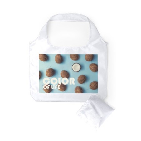 Sac Éco-responsable Pliable et Pratique Personnalisé Karent Matières : polyester Couleurs : fuchsia cadeau affaires élégant