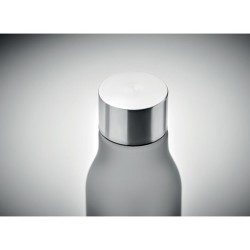 Bouteille Éco-responsable en RPET 600ml Personnalisée GLACIER Matières : PET recyclé Couleurs : gris transparent objet publicita