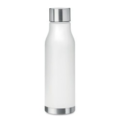 Bouteille Éco-responsable en RPET 600ml Personnalisée GLACIER Matières : PET recyclé Couleurs : blanc transparent personnalisabl