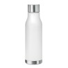 Bouteille Éco-responsable en RPET 600ml Personnalisée GLACIER Matières : PET recyclé Couleurs : blanc transparent personnalisabl