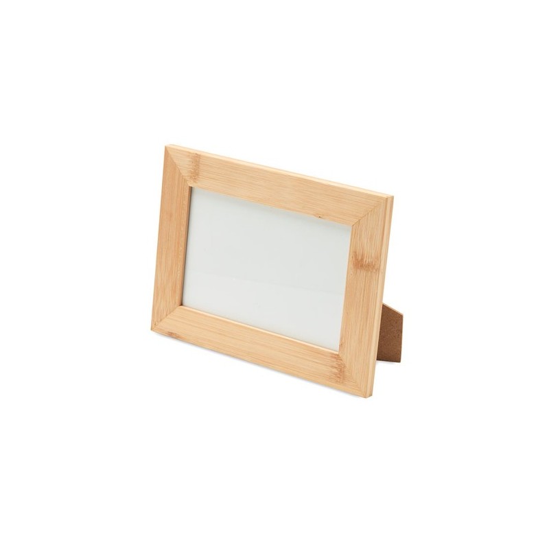 Cadre photo personnalisé en bambou  GAZO Matières : bambou Couleurs : bois cadeau entreprise pas cher