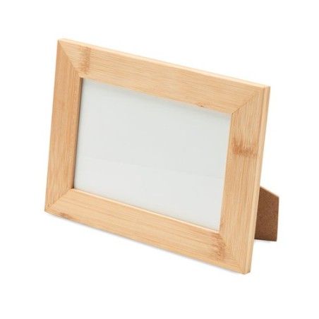 Cadre photo personnalisé en bambou  GAZO Matières : bambou Couleurs : bois cadeau entreprise pas cher