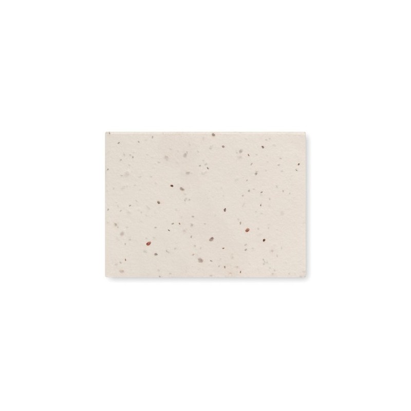 Bloc Notes Éco-responsable à Planter Personnalisé GROW ME Couleurs : blanc Matières : papier à base d'herbe personnalisable avec
