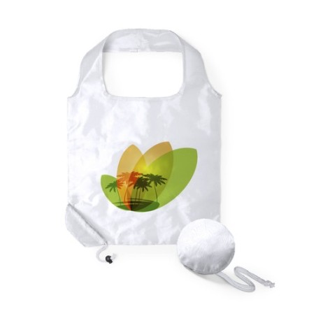Sac Pliable Éco-responsable Personnalisé pas cher - Idéal pour vos Courses Dayfan Matières : polyester Couleurs : bleu cadeau en