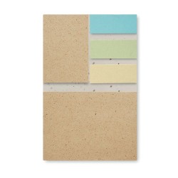 Bloc Notes Éco-responsable à Planter Personnalisé GROW ME Couleurs : blanc Matières : papier à base d'herbe impression haute déf
