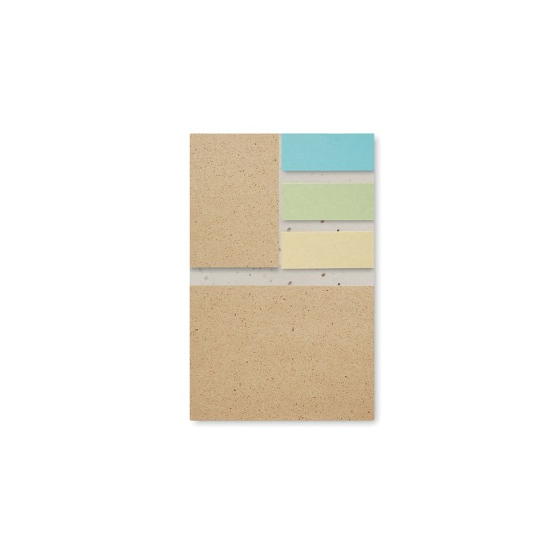 Bloc Notes Éco-responsable à Planter Personnalisé GROW ME Couleurs : blanc Matières : papier à base d'herbe impression haute déf