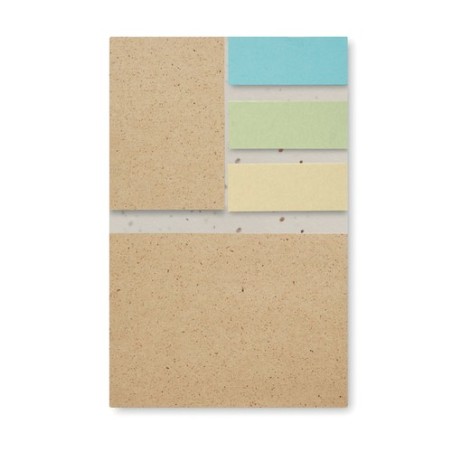 Bloc Notes Éco-responsable à Planter Personnalisé GROW ME Couleurs : blanc Matières : papier à base d'herbe impression haute déf