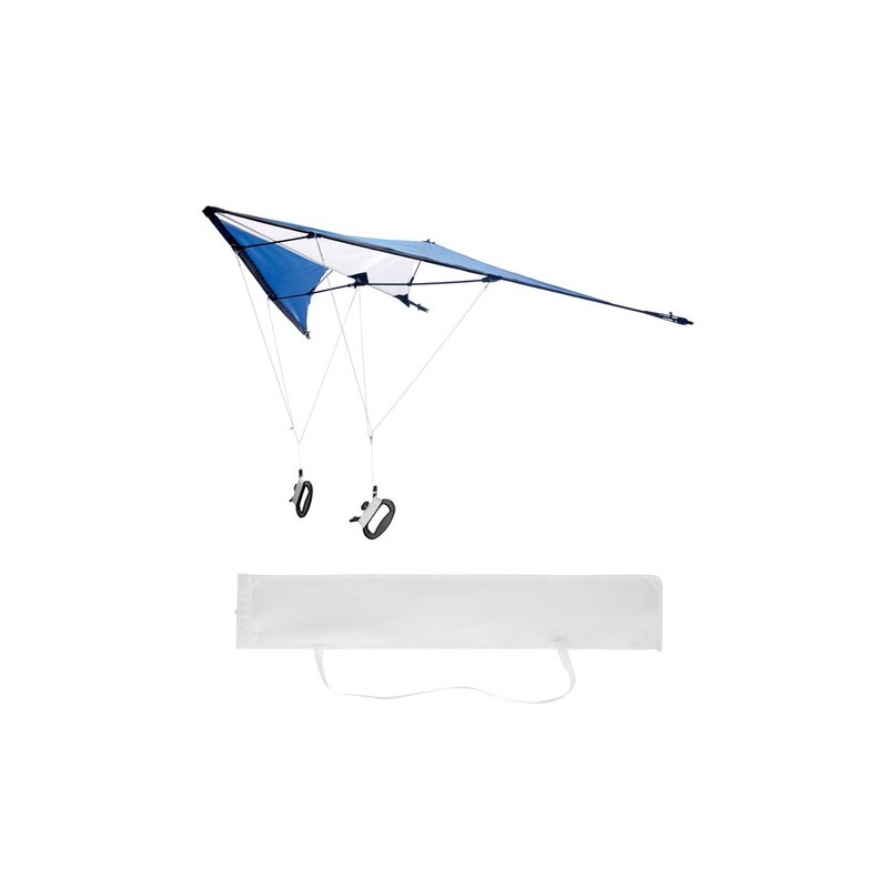 Cerf-volant en polyester personnalisé FLY AWAY Matières : verre Couleurs : bleu royal