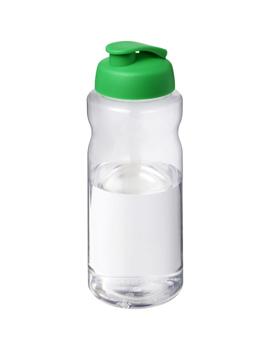 Bouteille de sport H2O Active® Base Pure de 1 L à couvercle rabattable