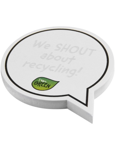 Post-its recyclés Sticky-Mate® en forme de bulles