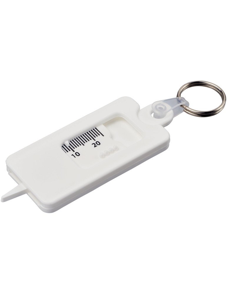 Porte-clés Kym recyclé vérificateur de structures de pneu
