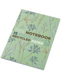 Cahier A5 recyclé de 50 feuilles, marquage à chaud | Colours