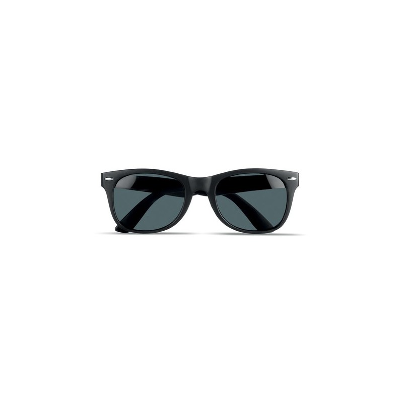 Lunettes de soleil Éco-responsables en liège Personnalisées PALOMA Matières : Polycarbonate (PC) Couleurs : noir personnalisable