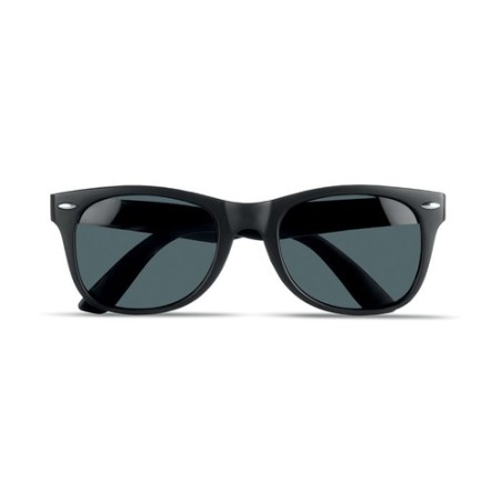 Lunettes de soleil Éco-responsables en liège Personnalisées PALOMA Matières : Polycarbonate (PC) Couleurs : noir personnalisable