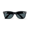 Lunettes de soleil Éco-responsables en liège Personnalisées PALOMA Matières : Polycarbonate (PC) Couleurs : noir personnalisable