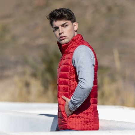 Gilet Bodywarmer Personnalisé Belsan Matières : polyester Taille textile : L Couleurs : bleu marine accessoire événementiel uniq