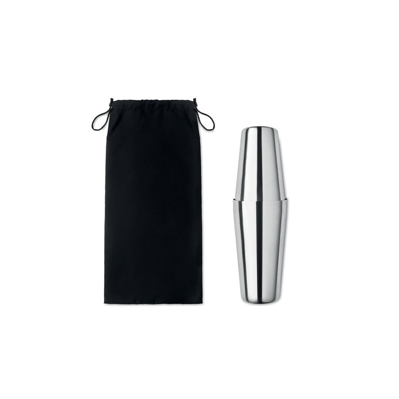 Set à Cocktail en Inox Personnalisé de Luxe BOSTON Matières : acier inoxydable Couleurs : argenté brillant cadeau entreprise pas