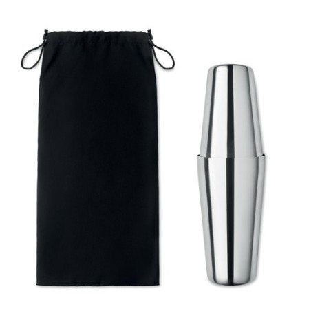 Set à Cocktail en Inox Personnalisé de Luxe BOSTON Matières : acier inoxydable Couleurs : argenté brillant cadeau entreprise pas